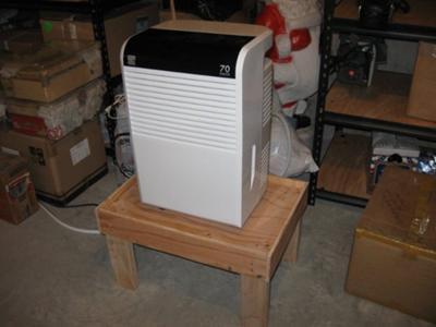 Dehumidifier on its stand